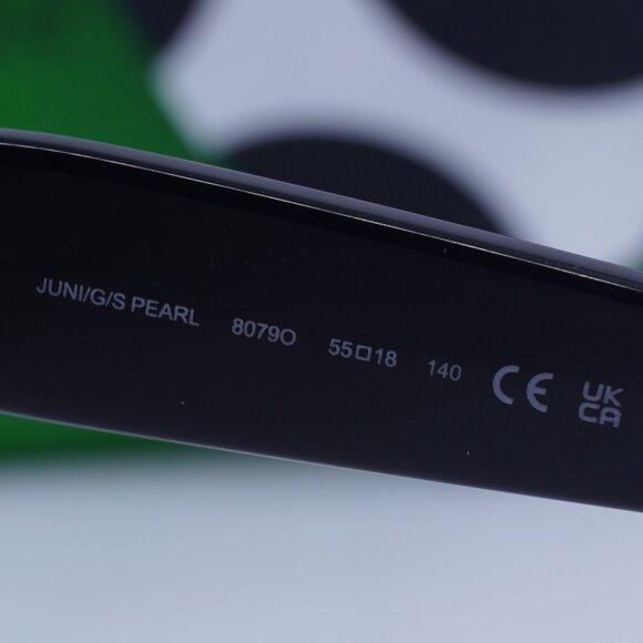 Kate Spade JUNI/G/S PEARL 0807 9O Cat Eye Sunglasses – Black/Grey - Picture 8 of 11